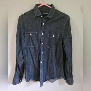 Express Chambray Button Down Shirt